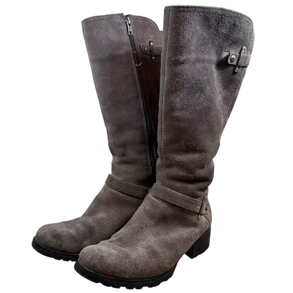 UGG Jillian Gray Suede Knee Boots - Picture 2 of 12
